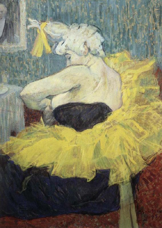 Henri  Toulouse-Lautrec The Clowness Cha-u-Kao oil painting picture